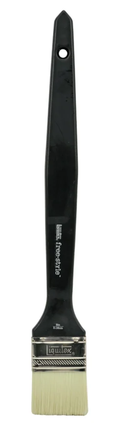 Pędzel płaski, syntetyczny free-style - Liquitex - długa rączka, 2''