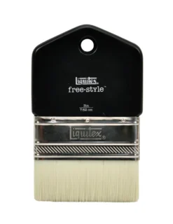 Pędzel płaski, syntetyczny free-style - Liquitex - krótka rączka, 3''
