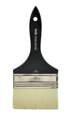 Pędzel płaski, syntetyczny free-style - Liquitex - krótka rączka, 4''