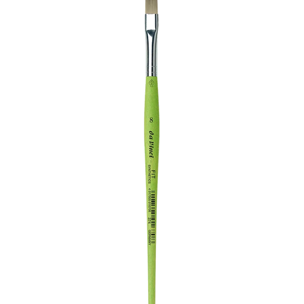 Pędzel płaski, syntetyczny, Hobby, seria 374 - Da Vinci - 8