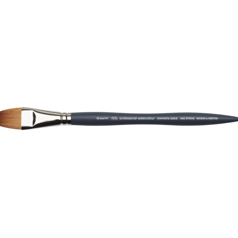 Pędzel płaski, syntetyczny sobol - Winsor & Newton - nr 3/4''