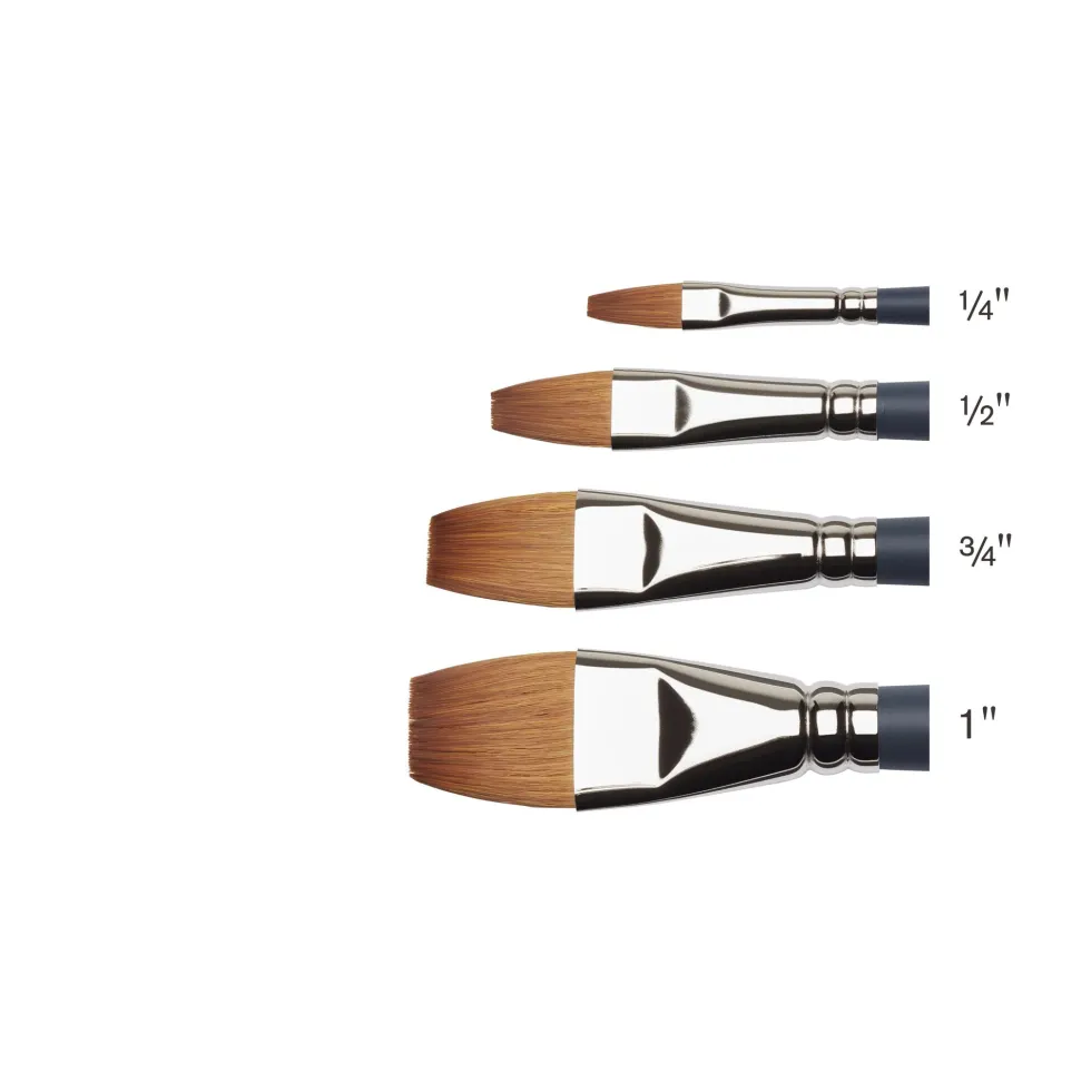 Pędzel płaski, syntetyczny sobol - Winsor & Newton - nr 1/4''