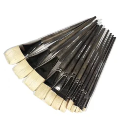 Pędzel płaski szczecinowy naturalny seria 2402F - Renesans - nr 12