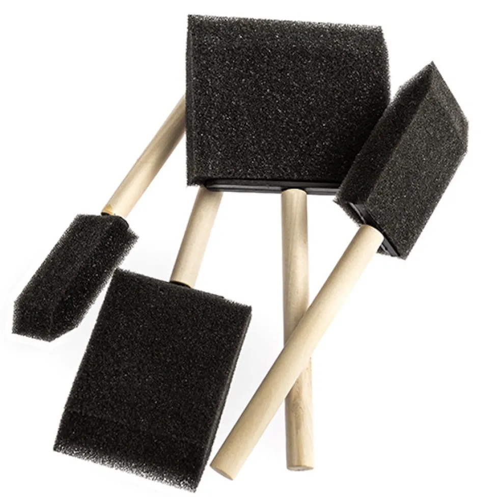 Pędzle gąbkowe płaskie - DpCraft - 4 szt.