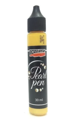 Perły w płynie - Pentart - złoty, 30 ml