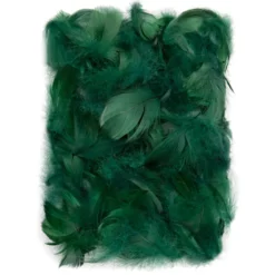 Piórka dekoracyjne - DpCraft - ciemnozielone, 10 g