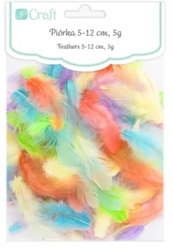Piórka dekoracyjne, kolorowe - DpCraft - pastel, 5 g