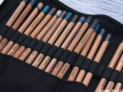 Piórnik materiałowy Pencil Wrap - Derwent - czarny