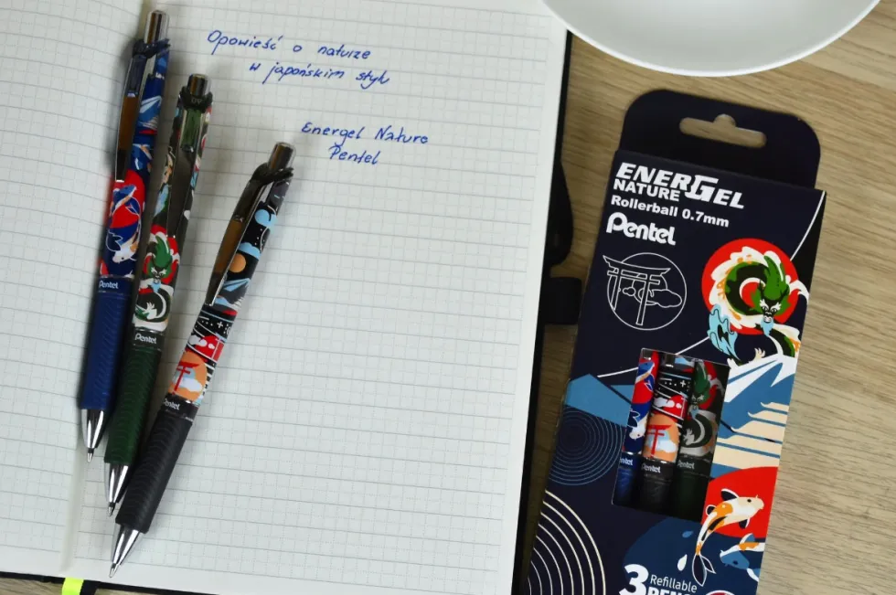Pióro kulkowe EnerGel Nature - Pentel - Dragon 0,7 mm