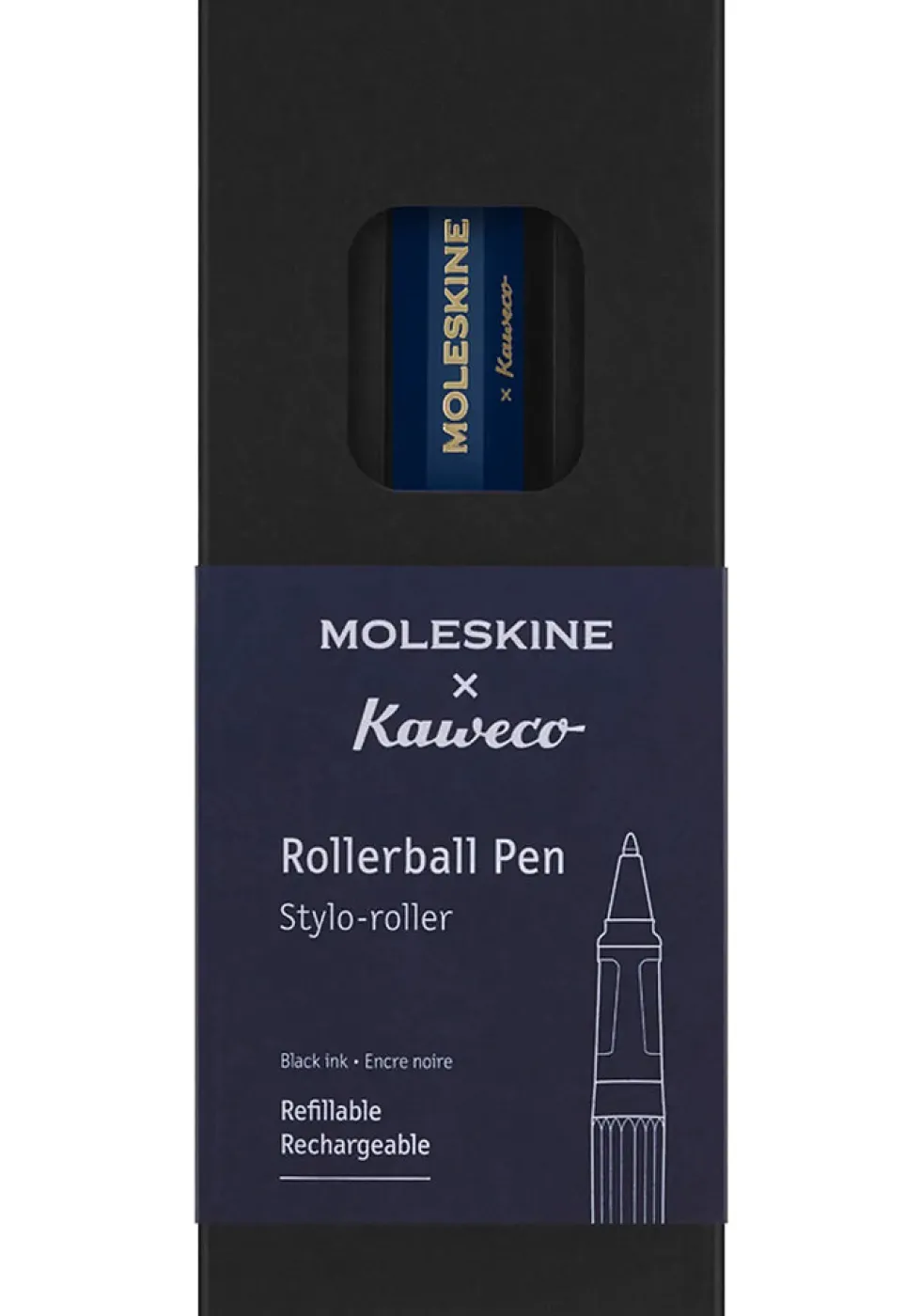 Pióro kulkowe - Kaweco x Moleskine - niebieskie