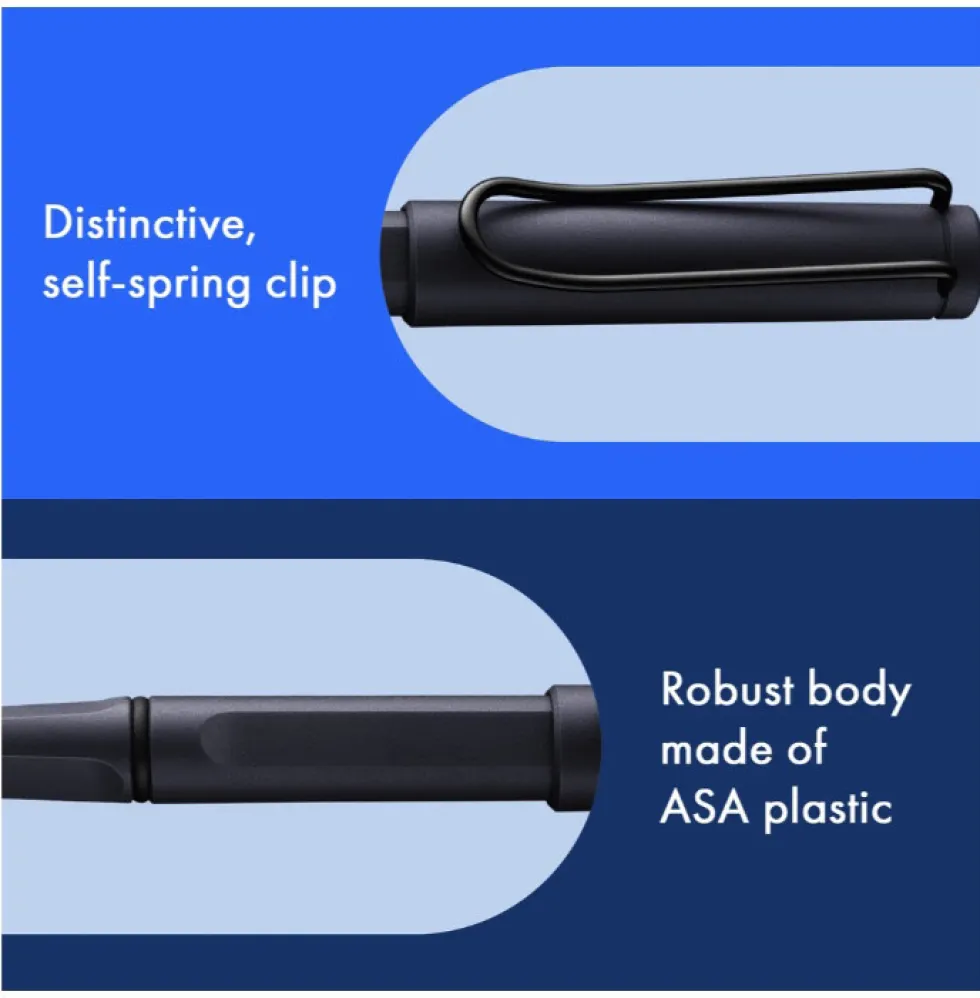 Pióro kulkowe Safari - Lamy - Steel Black