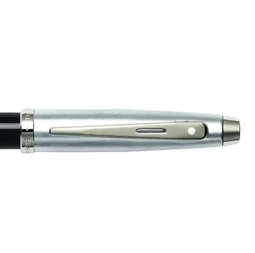 Pióro kulkowe 100 - Sheaffer - Black and Chrome