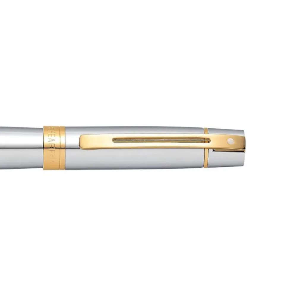 Pióro kulkowe 300 - Sheaffer - Bright Chrome Gold Trim