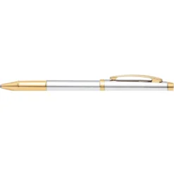 Pióro kulkowe 100 - Sheaffer - Chrome Gold Trim