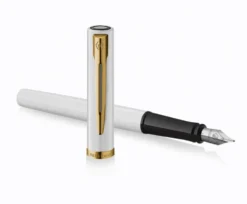 Pióro wieczne Impression - Waterman - White Gold Trim M