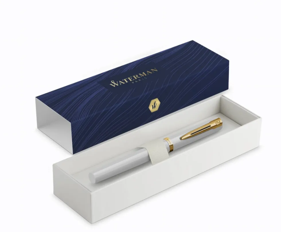 Pióro wieczne Impression - Waterman - White Gold Trim M