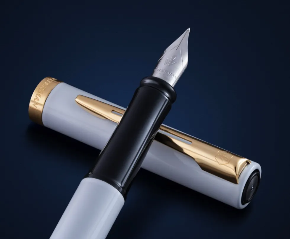 Pióro wieczne Impression - Waterman - White Gold Trim M