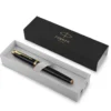 Pióro wieczne IM w etui - Parker - Black & Gold Trim, F