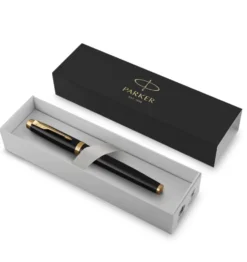Pióro wieczne IM w etui - Parker - Black & Gold Trim, F