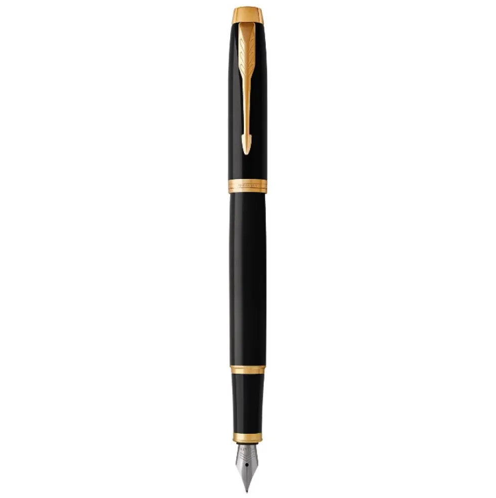 Pióro wieczne IM w etui - Parker - Black & Gold Trim, F
