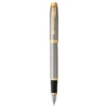 Pióro wieczne IM w etui - Parker - Brushed Metal & Gold Trim, F