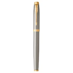 Pióro wieczne IM w etui - Parker - Brushed Metal & Gold Trim, F