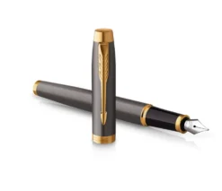 Pióro wieczne IM w etui - Parker - Grey Core & Gold Trim, F