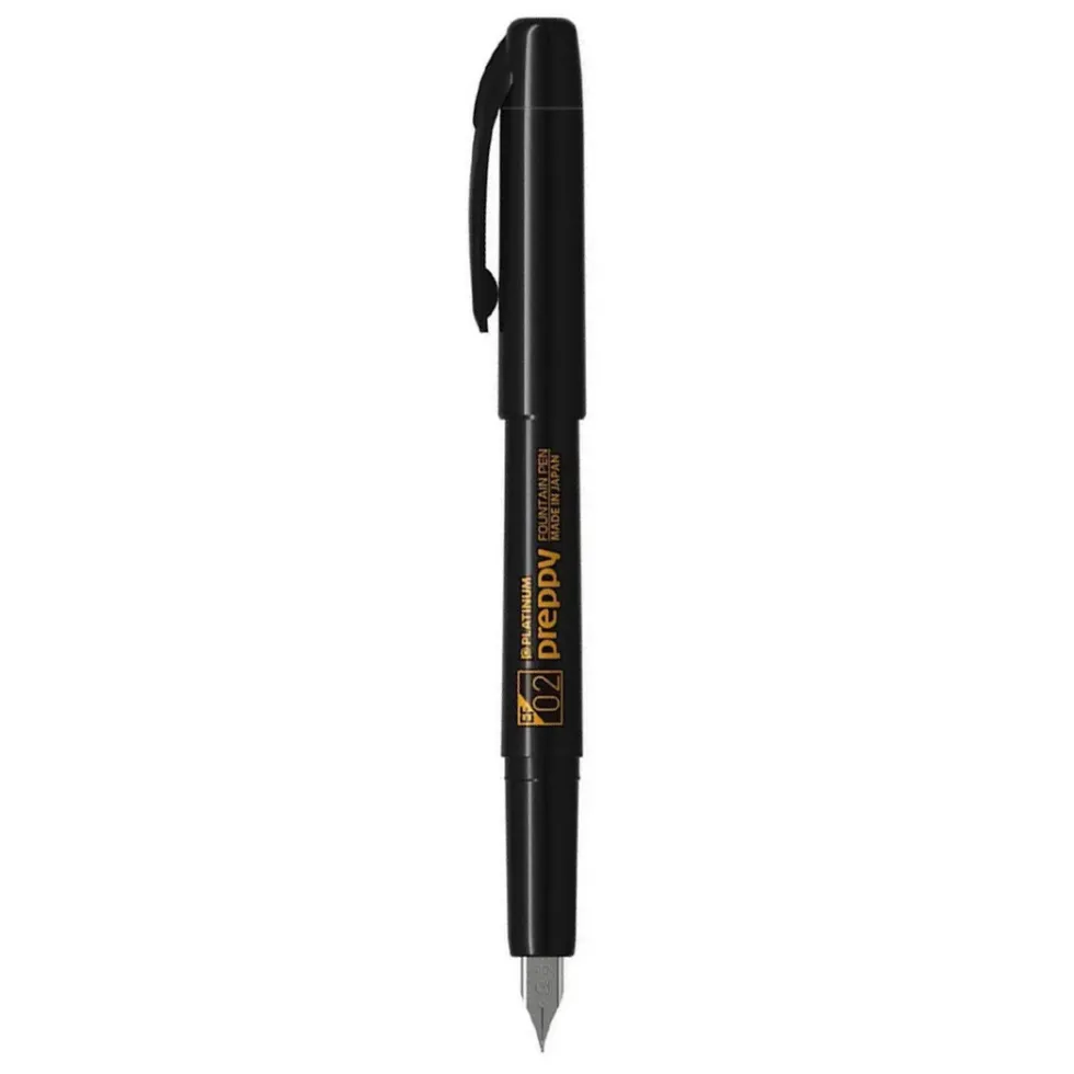 Pióro wieczne Preppy 900 - Platinum - Black EF