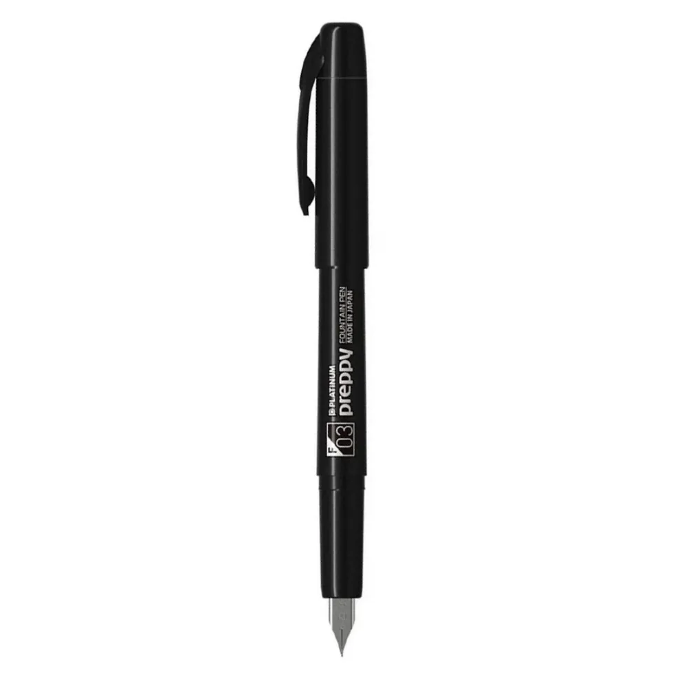 Pióro wieczne Preppy 900 - Platinum - Black F