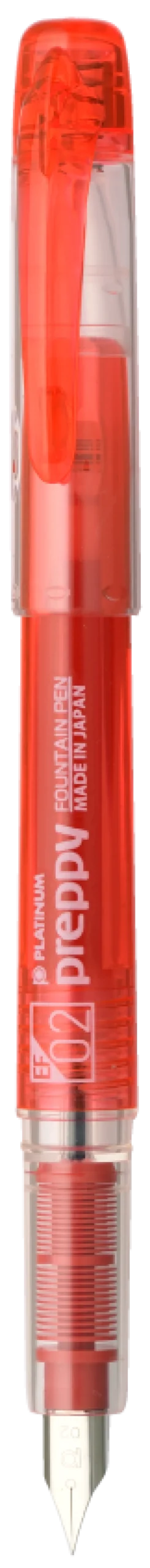 Pióro wieczne Preppy - Platinum - Red EF