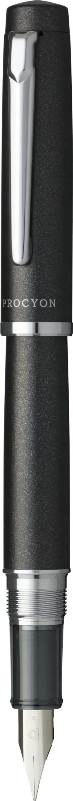 Pióro wieczne Procyon - Platinum - Shadow Mica Black F