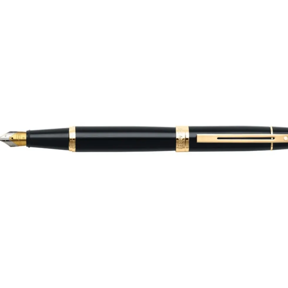 Pióro wieczne 300 - Sheaffer - Black Gold Trim F