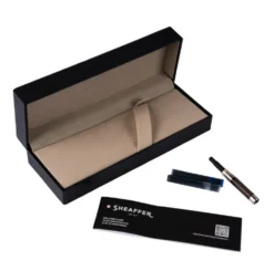 Pióro wieczne 100 - Sheaffer - Black Gold Trim M