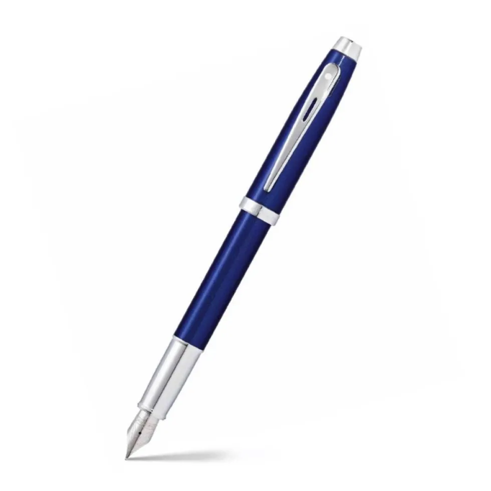 Pióro wieczne 100 - Sheaffer - Blue Chrome Trim F
