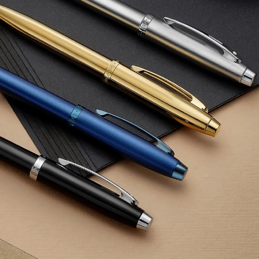 Pióro wieczne 100 - Sheaffer - Blue Chrome Trim F