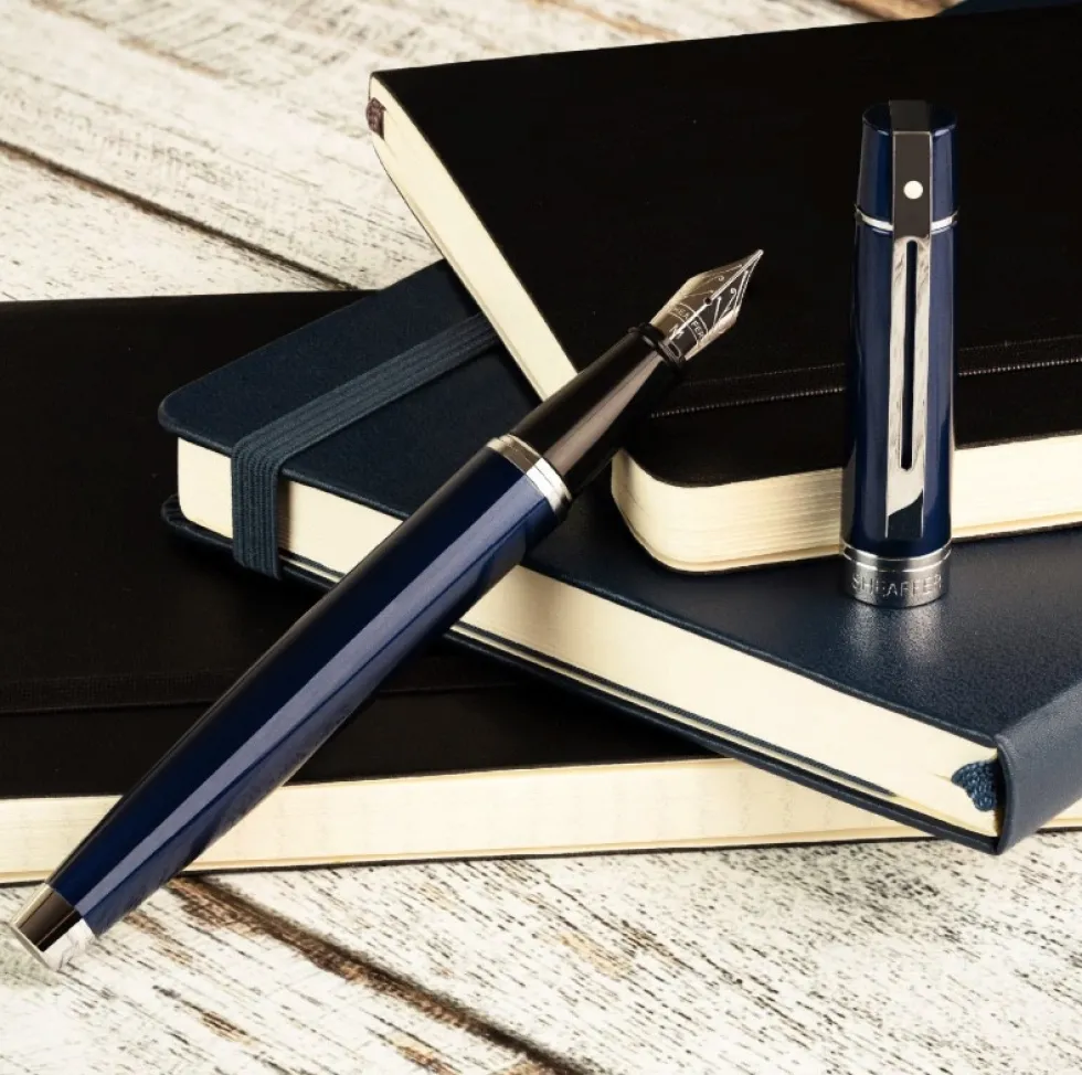 Pióro wieczne 300 - Sheaffer - Blue Chrome Trim F