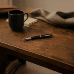 Pióro wieczne 100 - Sheaffer - Matte Black and Chrome F