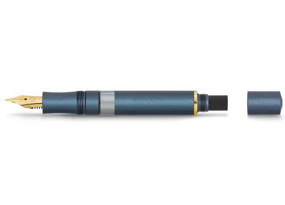 Pióro wieczne Sport Piston Filler zestaw startowy - Kaweco - Navy EF