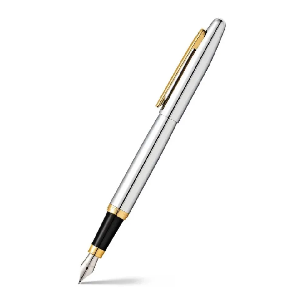 Pióro wieczne VFM - Sheaffer - Polished Chrome Gold Trim M