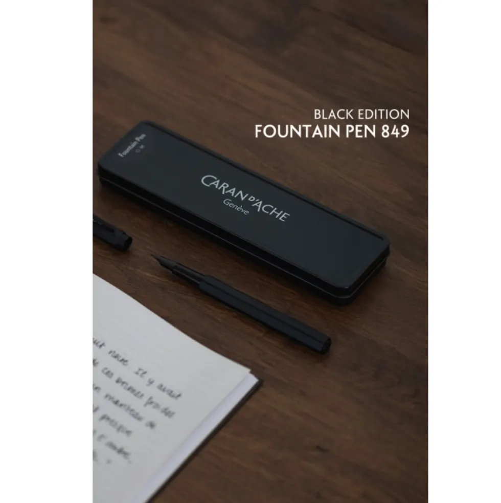 Pióro wieczne 849 z etui - Caran d'Ache - Black Code F