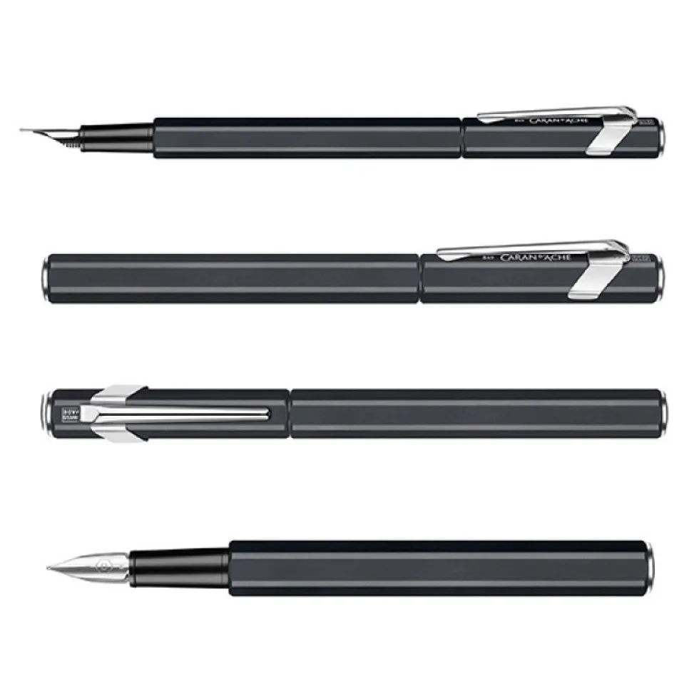 Pióro wieczne 849 z etui - Caran d'Ache - czarne, EF