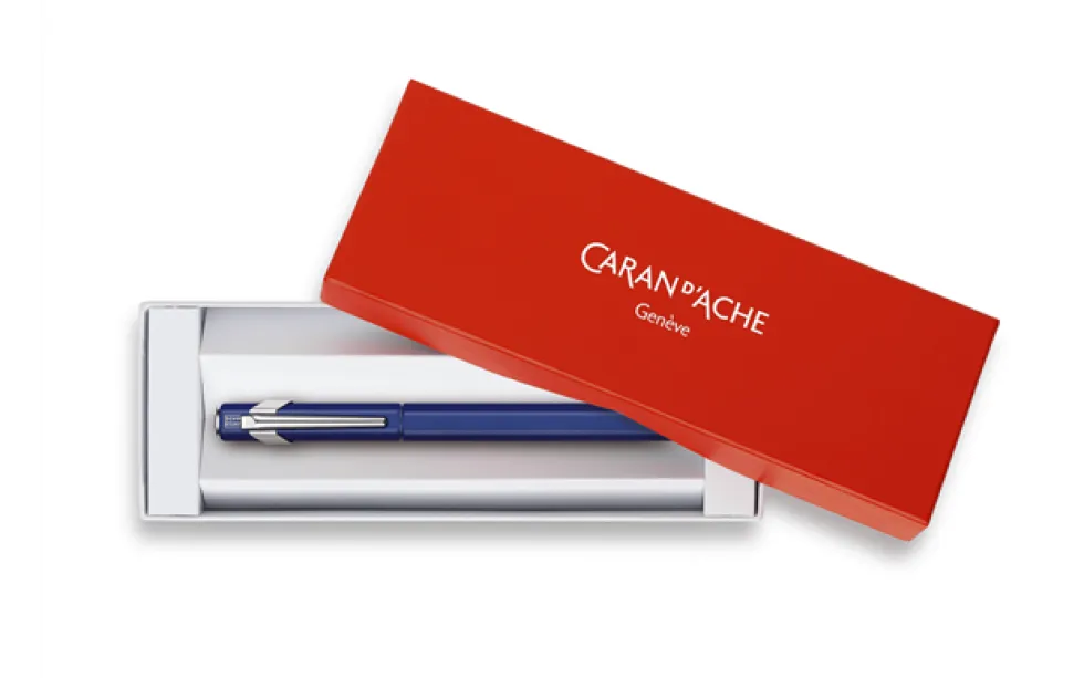 Pióro wieczne 849 z etui - Caran d'Ache - niebieskie, EF