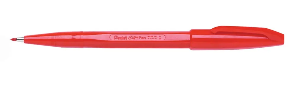 Pisak artystyczny Sign Pen - Pentel - czerwony