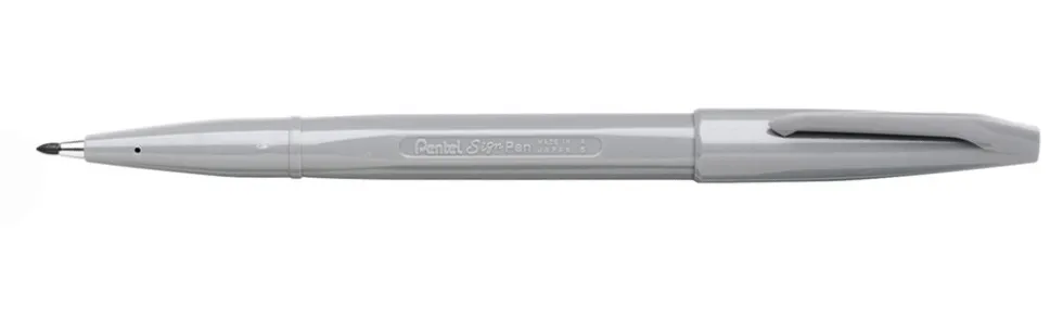 Pisak artystyczny Sign Pen - Pentel - szary