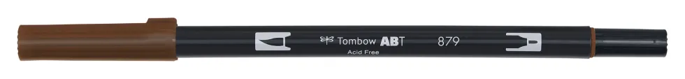 Pisak dwustronny Dual Brush Pen - Tombow - Brown