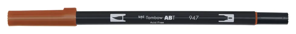 Pisak dwustronny Dual Brush Pen - Tombow - Burnt Sienna