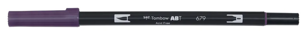 Pisak dwustronny Dual Brush Pen - Tombow - Dark Plum
