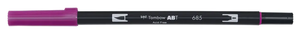 Pisak dwustronny Dual Brush Pen - Tombow - Deep Magenta