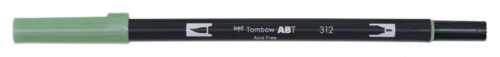 Pisak dwustronny Dual Brush Pen - Tombow - Holly Green