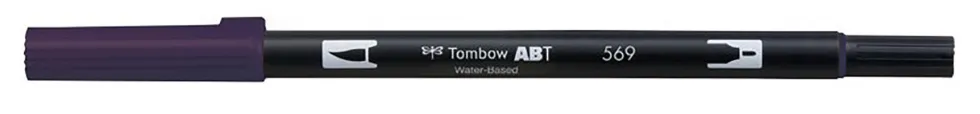 Pisak dwustronny Dual Brush Pen - Tombow - Jet Blue
